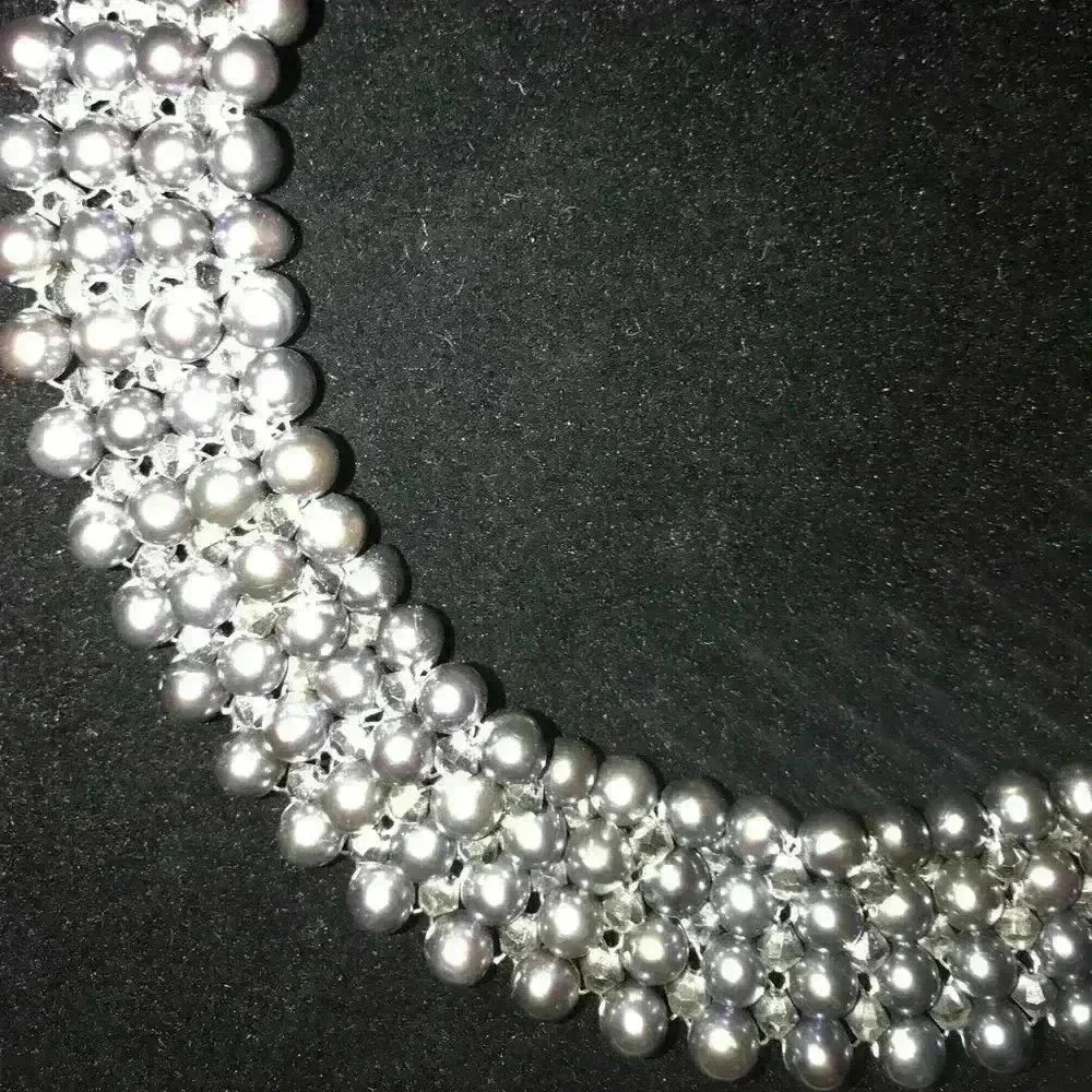 Handmade white pearl choker & bracelet - Picture 6 of 7